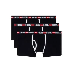 Lot de 3 boxers coton noir avec détail blanc