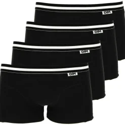 LOT DE 4 BOXERS DIM Noir en coton