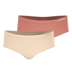 Lot de 2 boxers fille Sans Couture Fashion Athena Fille beige