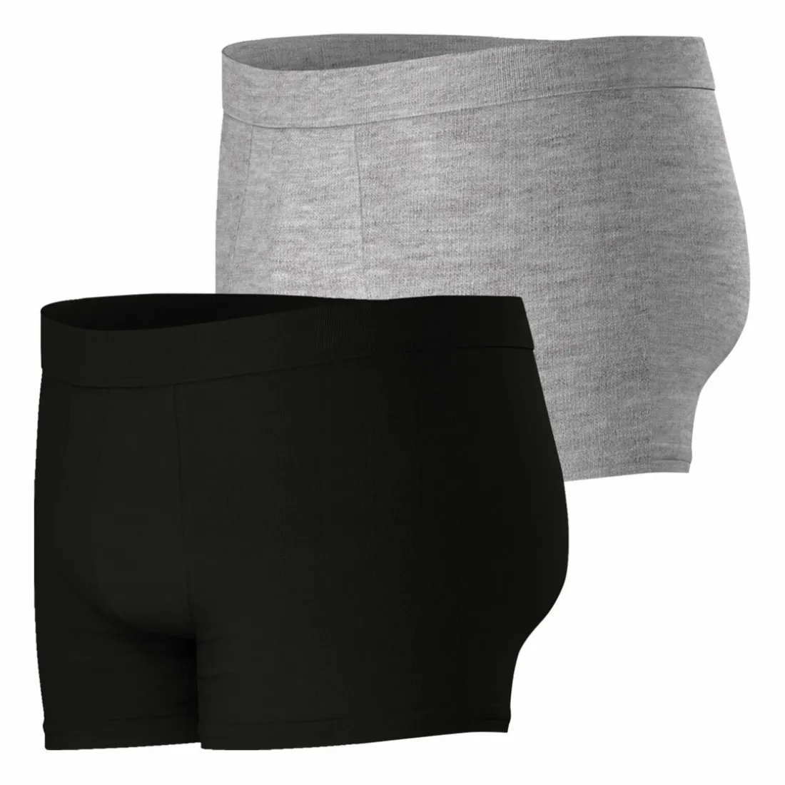 Lot de 2 boxers Fusion gris en coton pour homme
