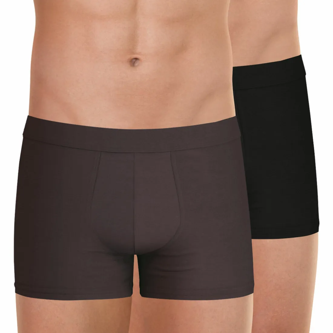 Lot de 2 boxers Fusion noir en coton pour homme