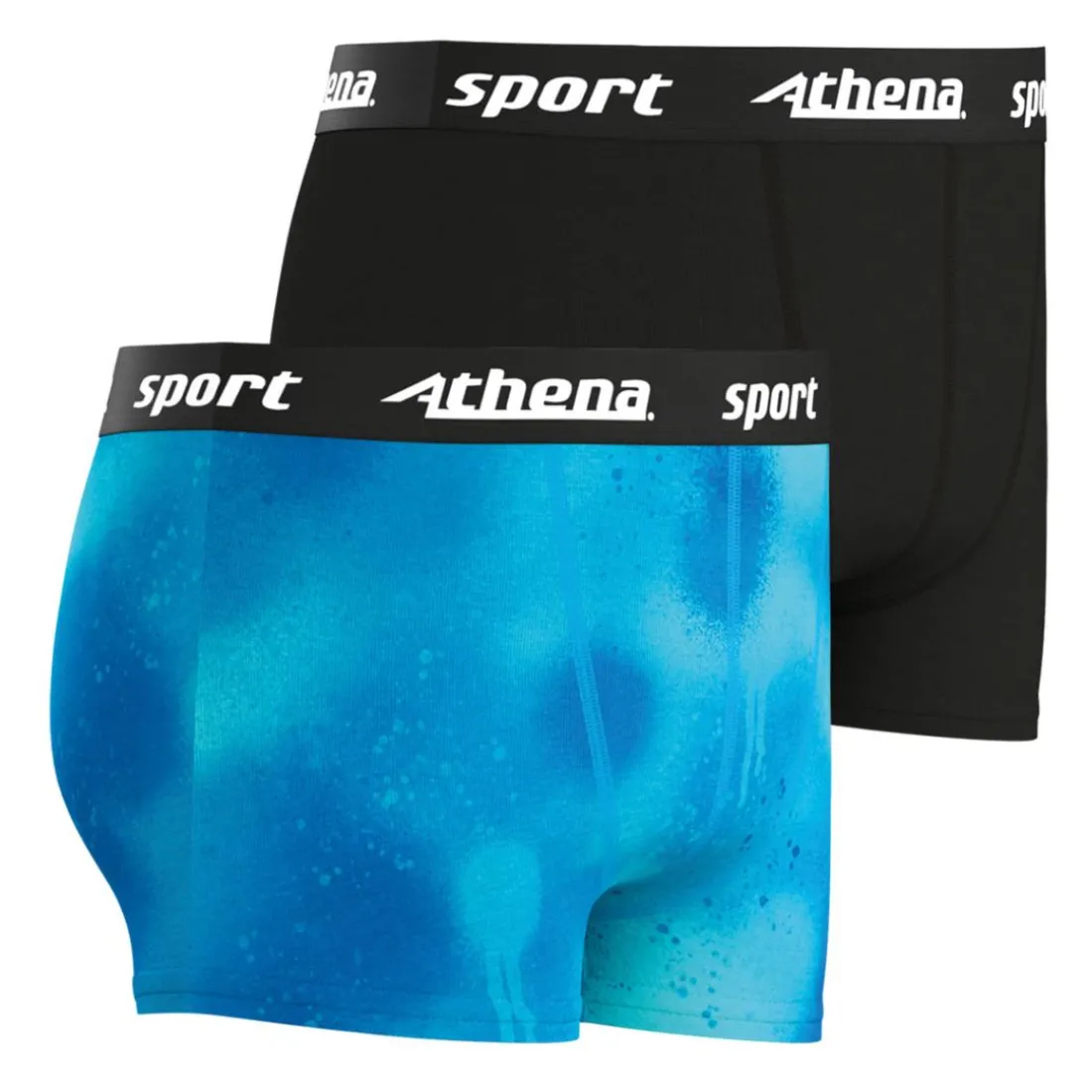 Lot de 2 boxers garçon Sport Athena noir