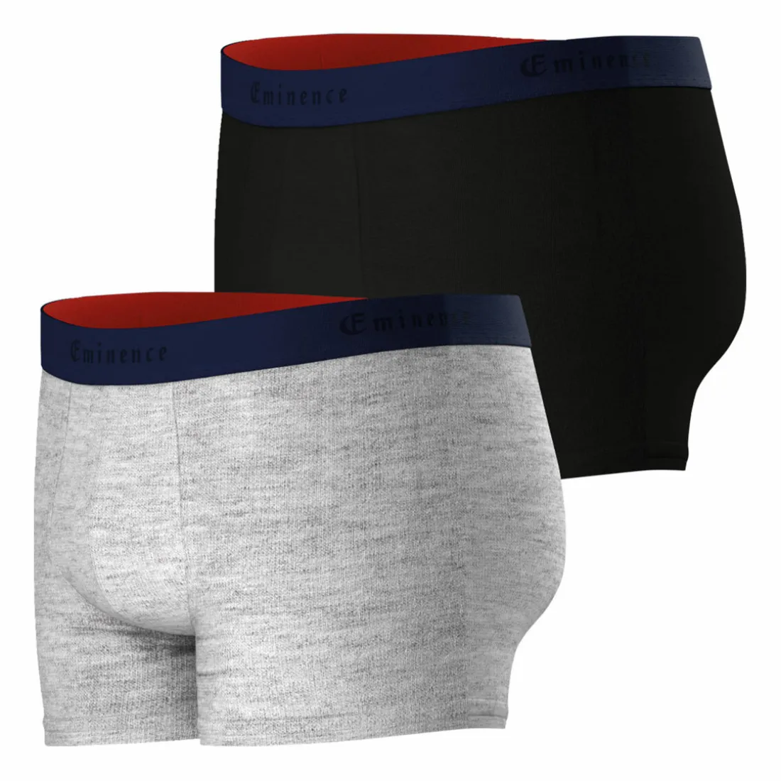 Lot de 2 boxers gris Fait en France pour homme
