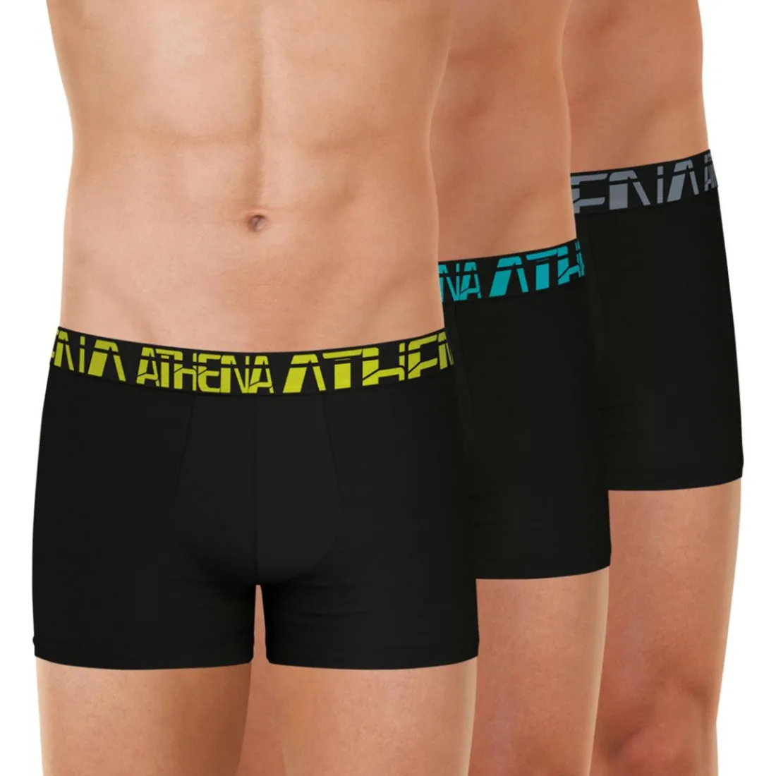 Lot de 3 boxers homme 720 Stretch Micro Athena noir