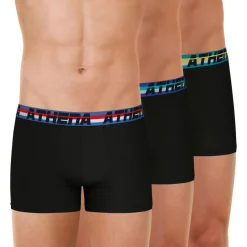 Lot de 3 boxers homme 720 Stretch Coton Athena noir