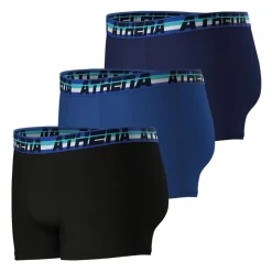 Lot de 3 boxers homme 720 Stretch Coton Athena bleu