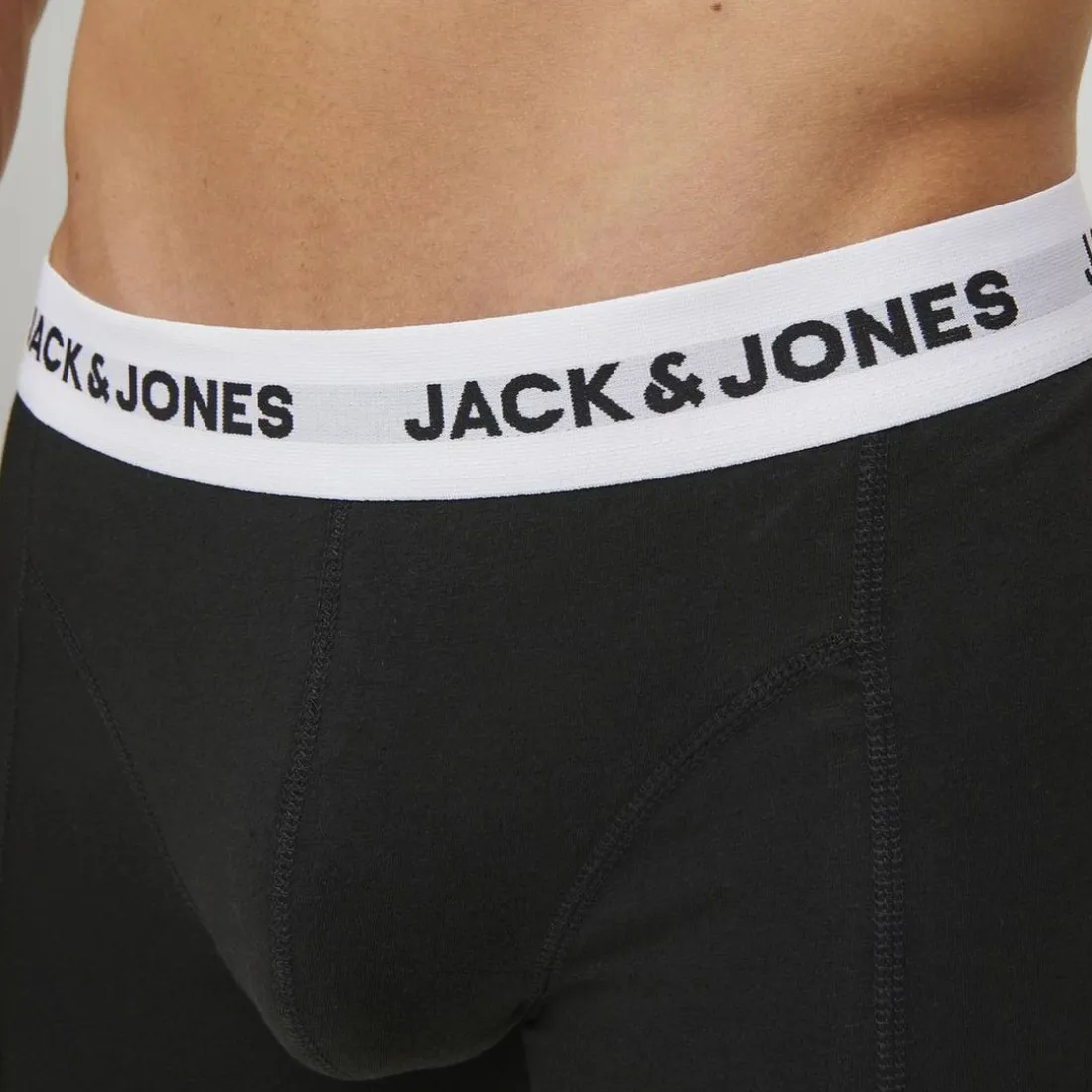 Lot de 3 Boxers Homme - Trunks Noir en coton Greg