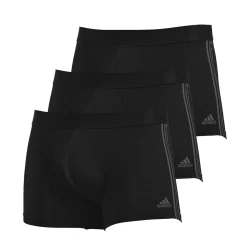 Lot de 3 boxers homme Active Flex Coton 3 Stripes Adidas noir