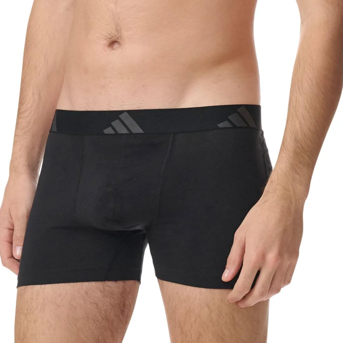 Lot de 3 boxers homme Active Flex Cotton Adidasport gris en coton