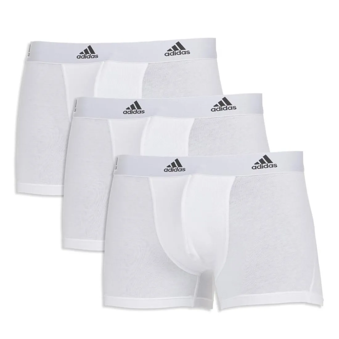 Lot de 3 boxers homme Active Flex Coton Adidas blanc