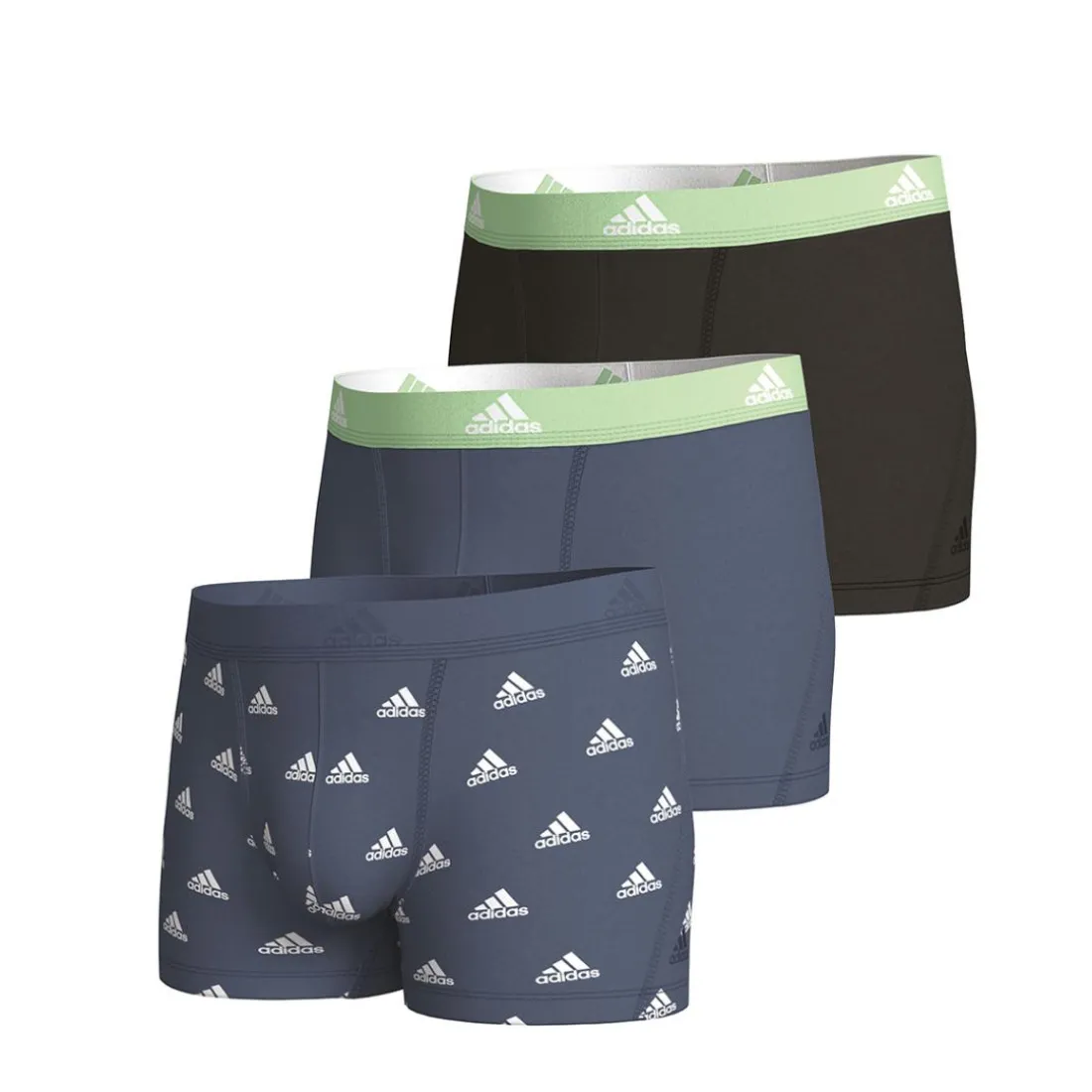 Lot de 3 boxers homme Active Flex Cotton Adidasport bleu en coton