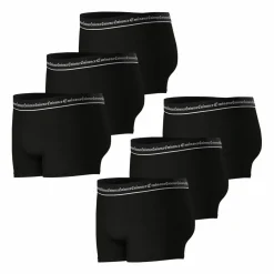 Lot de 6 boxers homme Business noir en coton