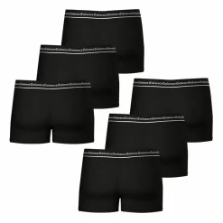 Lot de 6 boxers homme Business noir en coton