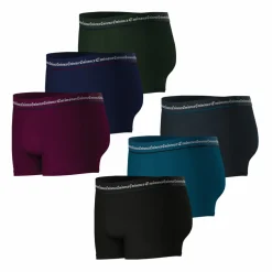 Lot de 6 boxers homme Business rouge en coton