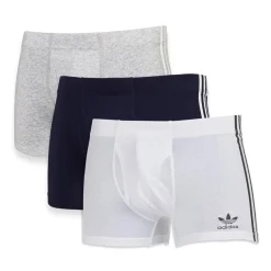 Lot de 3 boxers homme Coton Flex 3tripes Adidas gris