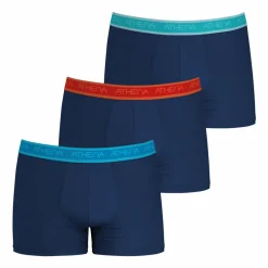 Lot de 3 boxers homme Easy Bio Bleu en coton