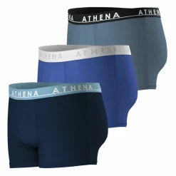 Lot de 3 boxers homme Easy Color Bleu en coton