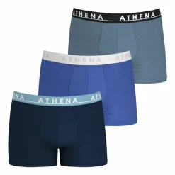 Lot de 3 boxers homme Easy Color Bleu en coton
