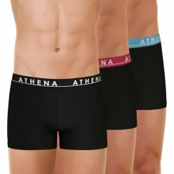 Lot de 3 boxers homme Easy Color Noir en coton
