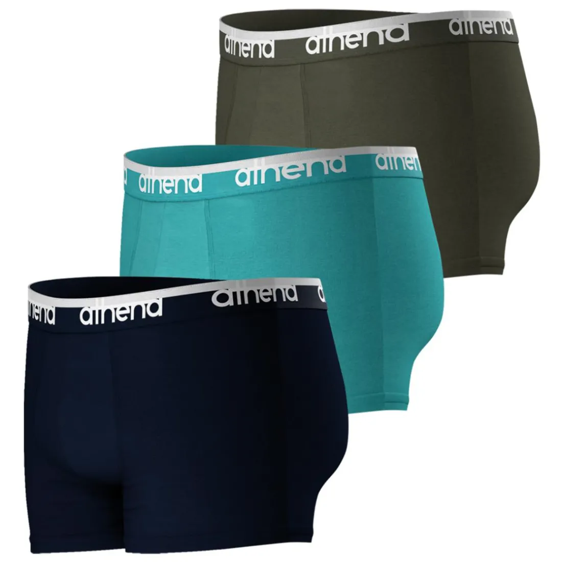 Lot de 3 boxers homme Easy Bio Athena multicolore en coton
