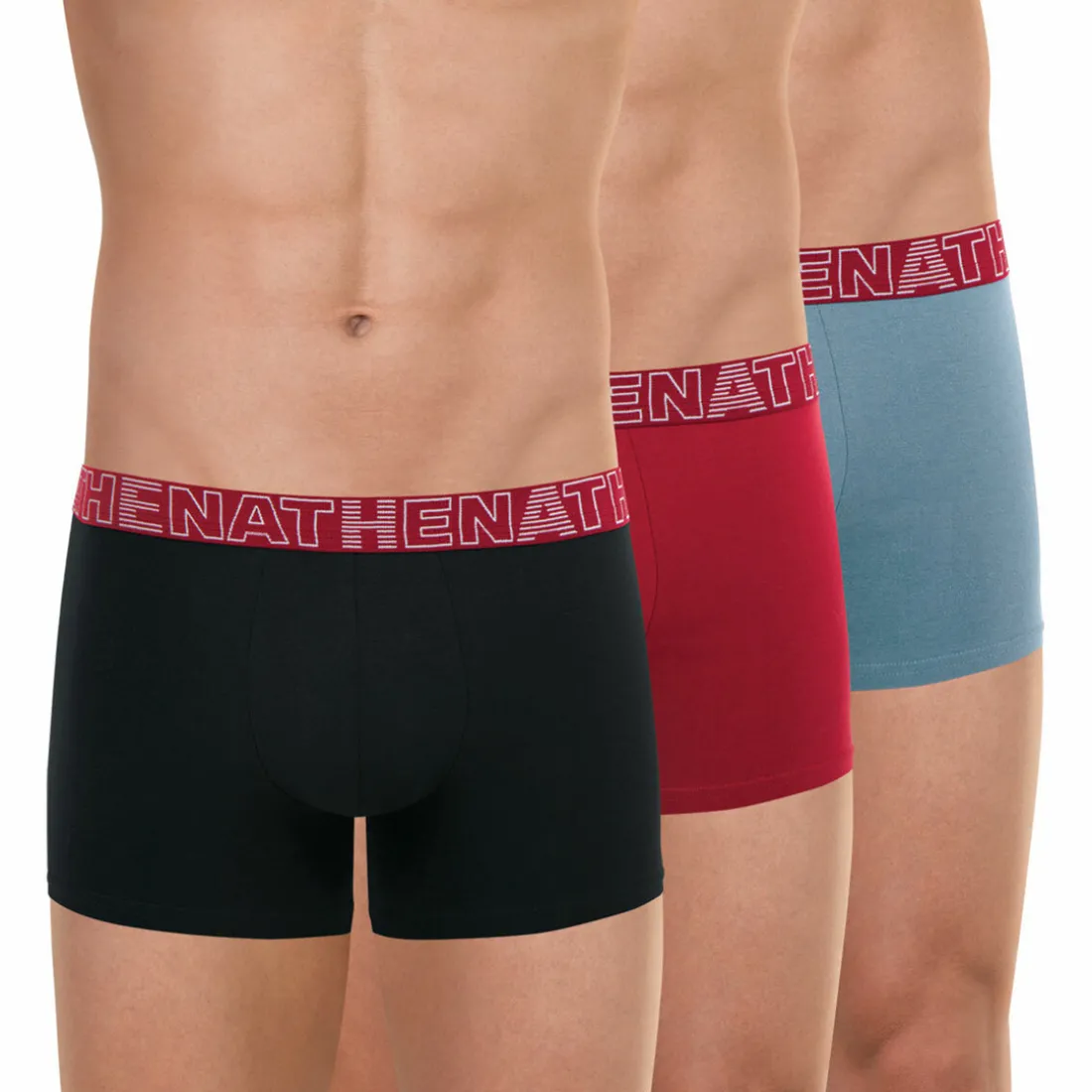 Lot de 3 boxers homme Ecopack Rouge en coton
