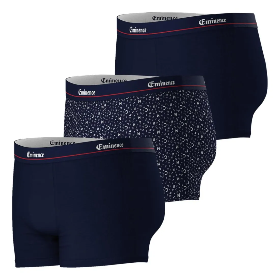 Lot de 3 boxers homme Edition limitée Chic In The City Eminence bleu en coton