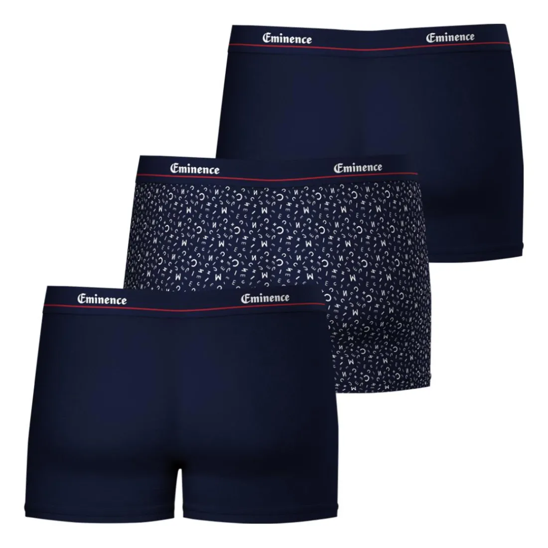 Lot de 3 boxers homme Edition limitée Chic In The City Eminence bleu en coton