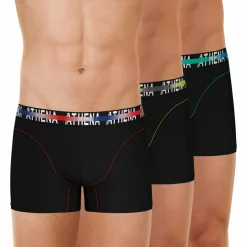 Lot de 3 boxers homme Endurance 24h Noir en coton