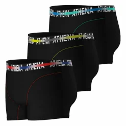 Lot de 3 boxers homme Endurance 24h Noir en coton