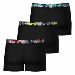 Lot de 3 boxers homme Endurance 24h Noir en coton