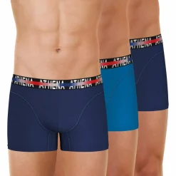 Lot de 3 boxers homme Endurance 24h Bleu en coton