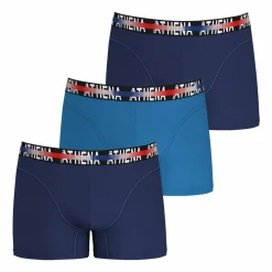 Lot de 3 boxers homme Endurance 24h Bleu en coton