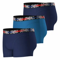 Lot de 3 boxers homme Endurance 24h Bleu en coton