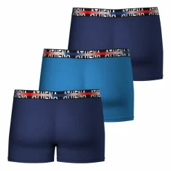 Lot de 3 boxers homme Endurance 24h Bleu en coton