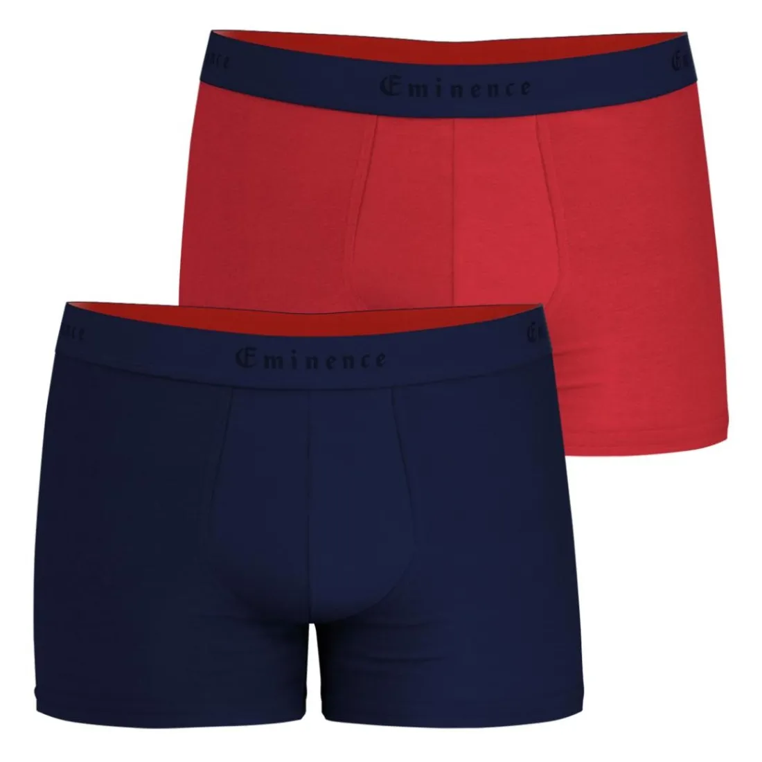 Lot de 2 boxers homme Fait en France Eminence rouge et noir