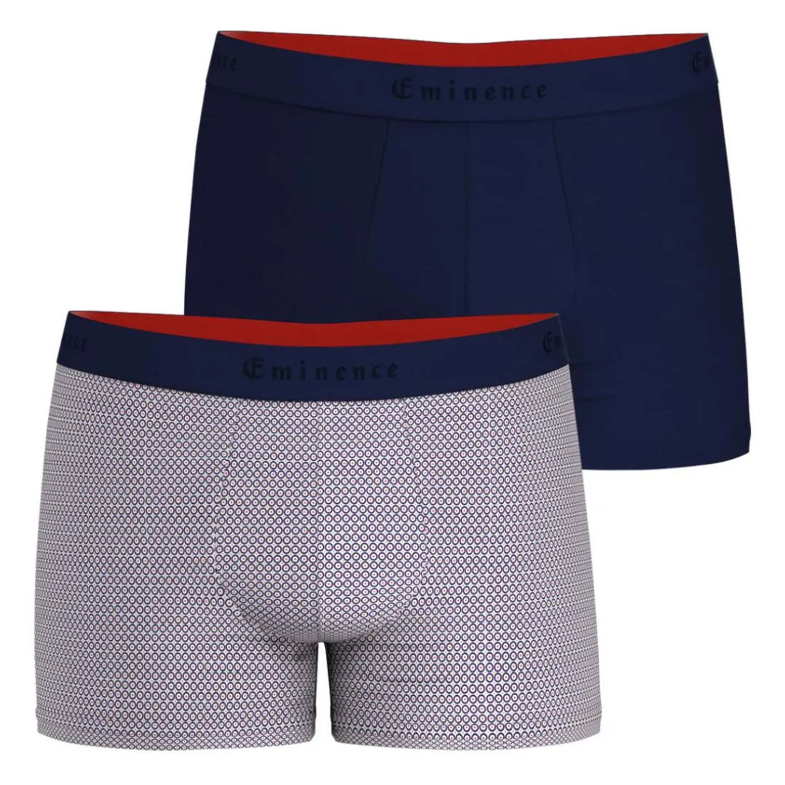 Lot de 2 boxers homme Fait en France Eminence multicolore