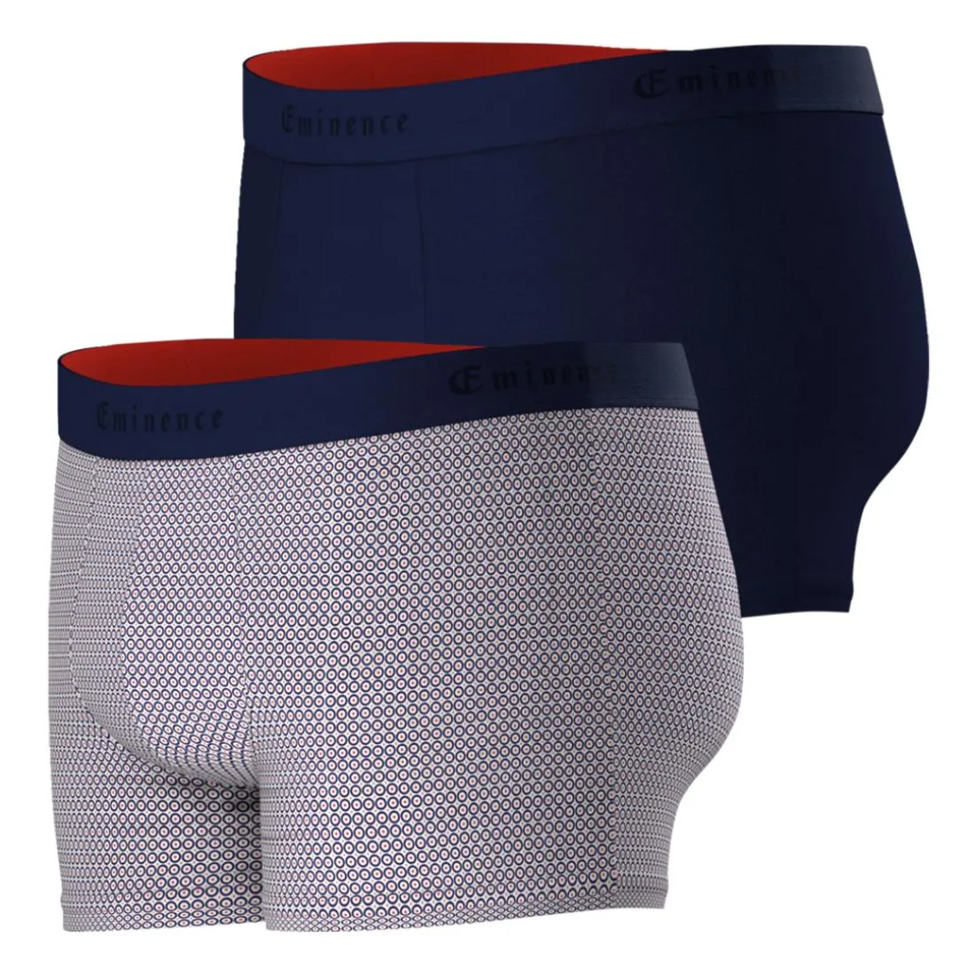 Lot de 2 boxers homme Fait en France Eminence multicolore
