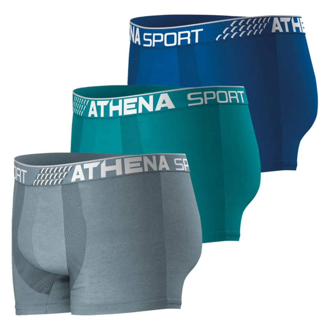 Lot de 3 boxers homme Fresh Athena multicolore