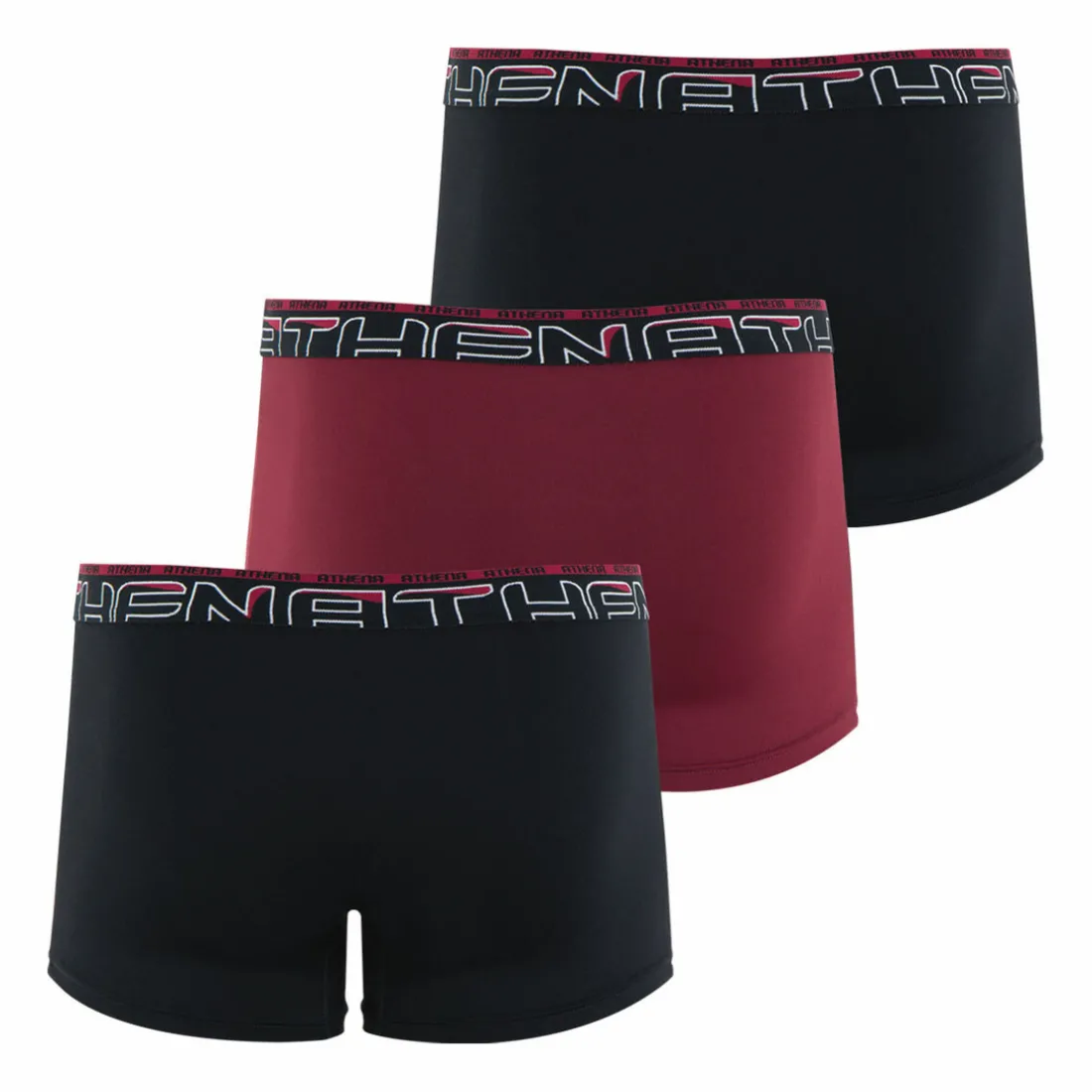 Lot de 3 boxers homme Seconde Peau Rouge