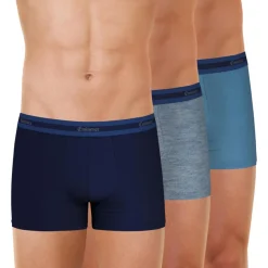 Lot de 3 boxers homme Sélection Coton Bio Eminence bleu