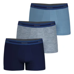 Lot de 3 boxers homme Sélection Coton Bio Eminence bleu