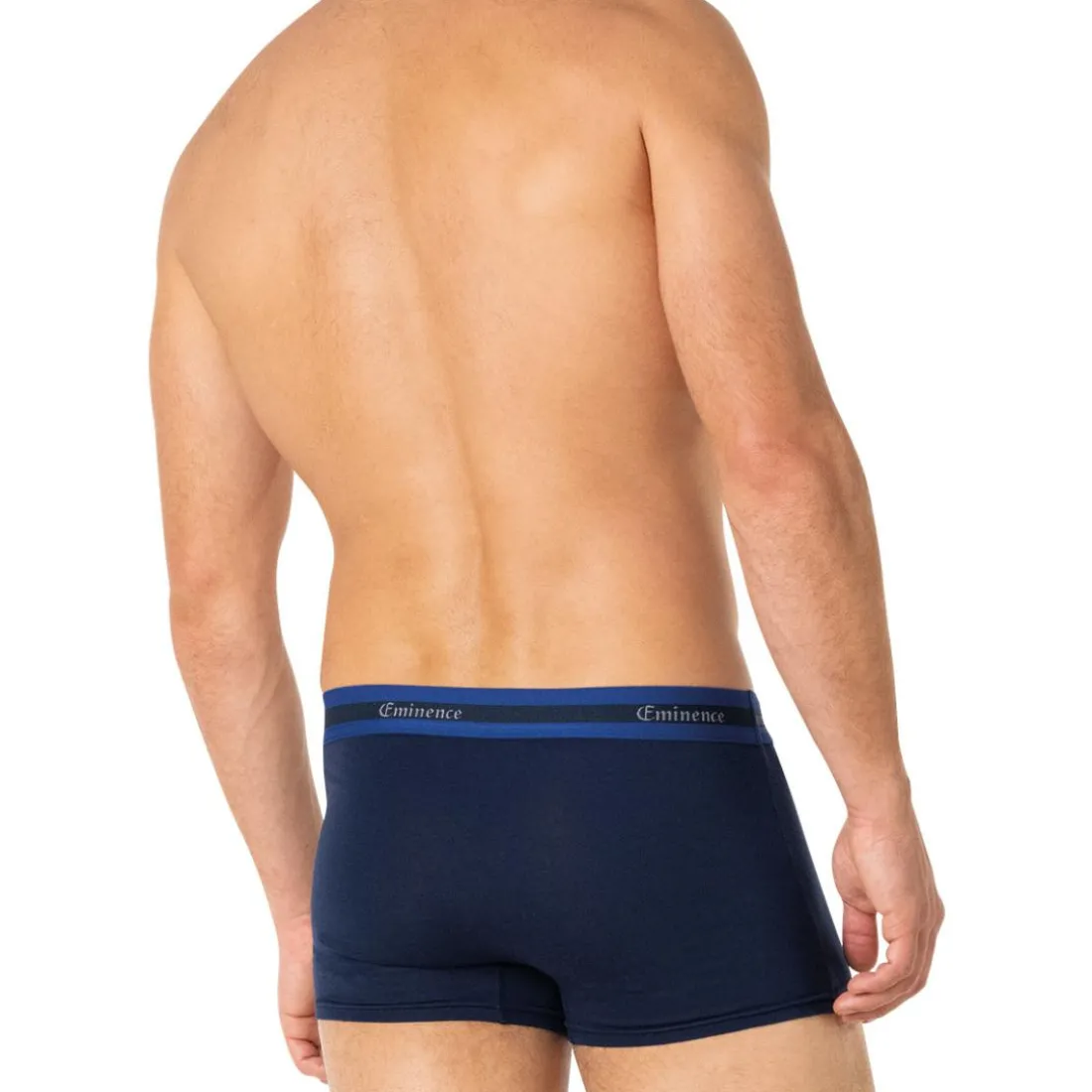 Lot de 3 boxers homme Sélection Coton Bio Eminence bleu