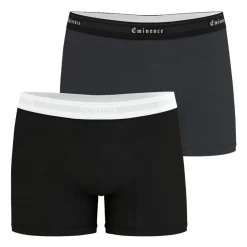 Lot de 2 boxers homme Tailor Eminence noir en coton