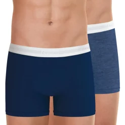 Lot de 2 boxers homme Tailor Coton bio Eminence bleu