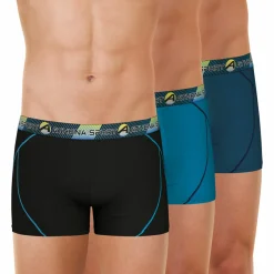 Lot de 3 boxers homme Training Dry Bleu