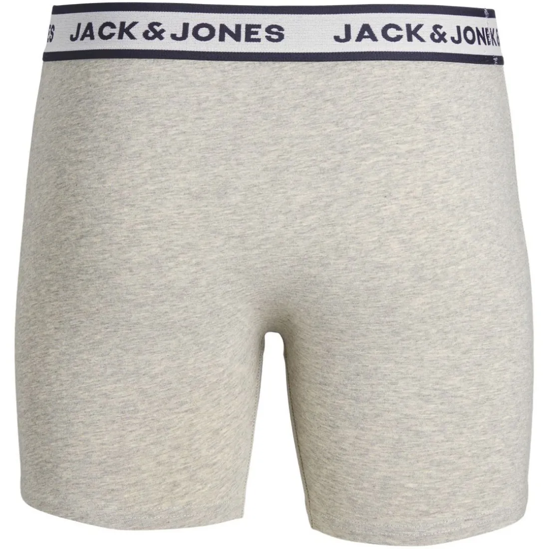 Lot de 3 Boxers Long Gris/Noir en Coton - Amil