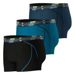 Lot de 3 boxers long homme - Bleu