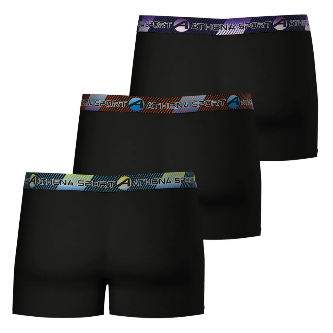 Lot de 3 boxers longs homme - Noir