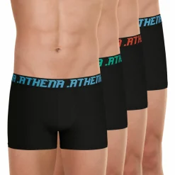 Lot de 4 boxers My Petits Prix noir en coton pour homme