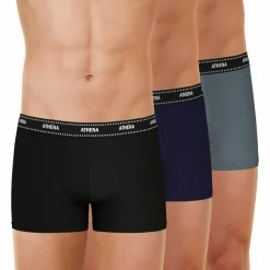 Lot de 3 boxers My Petits Prix bleu en coton pour homme